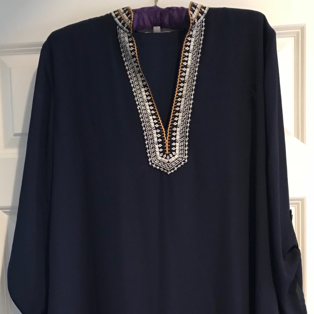 Never worn great condition dress by THML. Navy.